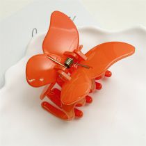 Fashion Bright Orange Butterfly Resin Butterfly Gripper