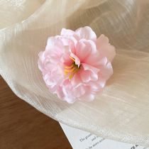 Fashion 6# Gripper-light Pink Fabric Flower Clip
