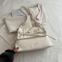Fashion White Pu Strap Large Capacity Shoulder Bag