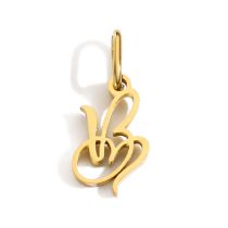 Fashion B-gold Stainless Steel 26 Letter Pendant