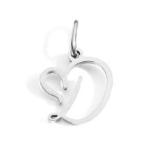 Fashion D-stainless Steel Color Stainless Steel 26 Letter Pendant