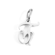 Fashion J-stainless Steel Color Stainless Steel 26 Letter Pendant
