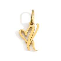 Fashion K-gold Stainless Steel 26 Letter Pendant