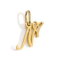 Fashion N-gold Stainless Steel 26 Letter Pendant