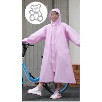 Fashion Purple Cpe Adult Hooded Raincoat
