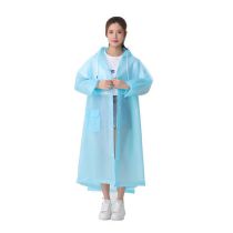 Fashion Blue (extended Double Brim) Eva Double Brim Adult Raincoat