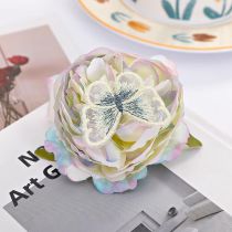 Fashion 1#colored Peony Fabric Flower Hairpin