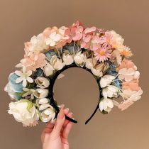 Fashion 9# Small Daisy Flowers Fabric Artificial Flower Headband