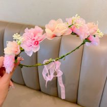 Fashion 19#pink Fabric Artificial Flower Headband