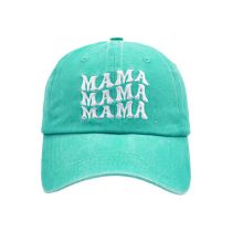 Fashion Lake Blue-mama Parent-child Baseball Cap Letter Embroidered Parent-child Baseball Cap