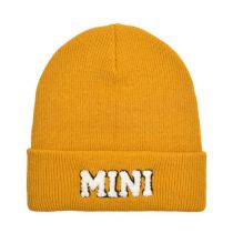 Fashion Lemon Yellow-mini Knitted Hat Letter Embroidered Children's Woolen Hat