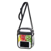 Fashion Pvc40 Silk (20*15*4.6cm) Pvc Transparent Large Capacity Crossbody Bag