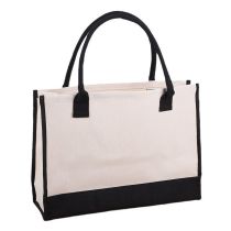 Fashion White Canvas Large Capacity Handbag