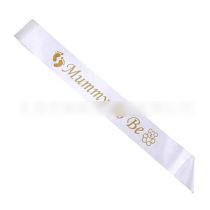 Fashion Mummy Fabric Hot Stamping Letter Etiquette Belt