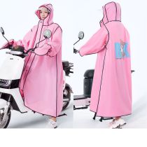 Fashion Pink Bear (double Brim + Removable Gloves) Eva Adult Hooded Raincoat