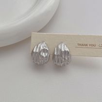 Fashion Silver Metal Drop Earrings