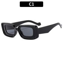 Fashion Black Frame Gray Film Square Small Frame Sunglasses