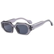 Fashion Translucent Gray Frame Gray Film Ac Small Frame Sunglasses