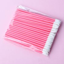 Fashion Red Lip Brush:50 Pieces Per Pack/weight 20.8g Disposable Hollow Rod Lip Brush