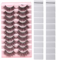 Fashion Y502+10 Rubber Strip Glue-free Artificial Eyelashes