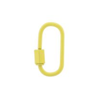 Fashion Yellow Copper Painted Nut Buckle Accessories
