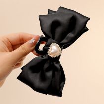 Fashion 8#love Pearl Bow Fabric Bow Gripper