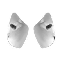 Fashion Silver Alloy Three-dimensional Curling Earrings
