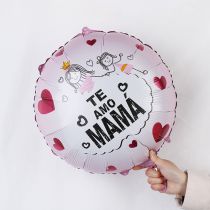 Fashion 50* Spanish Mother’s Love Round Powder Letter Latex Round Balloon