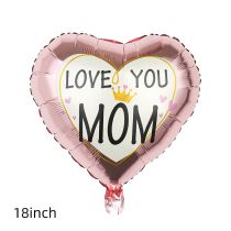 Fashion 50*love Rose Gold Crown Mother’s Day Letter Latex Love Balloons