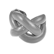 Fashion Twist Silver Copper Irregular Twist Adjustable Ring