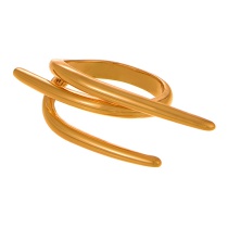 Fashion Golden 1 Copper Irregular Ring
