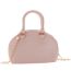 Fashion Apricot Pvc Textured Shell Crossbody Bag