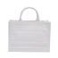 Fashion White Pvc Hollow Large Capacity Handbag