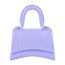 Fashion Purple Pvc Flap Children's Crossbody Bag