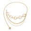 Fashion Gold Metal Crescent Sun Chain Waist Chain