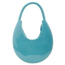Fashion Blue Crescent Hand Pvc Handbag