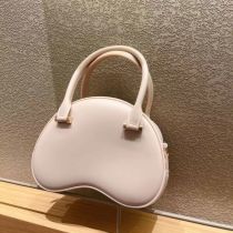 Fashion Apricot Pvc Love Shell Crossbody Bag