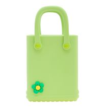 Fashion Matcha Green Eva Flower Square Handbag