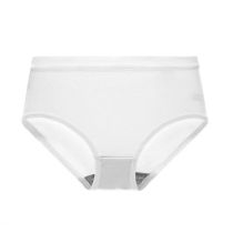 Fashion White Polyester Mid-rise Seamless Underwear