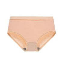 Fashion Apricot Polyester Mid-rise Seamless Underwear