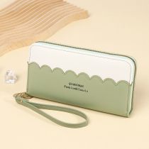 Fashion Green Pu Multi-card Slot Wallet