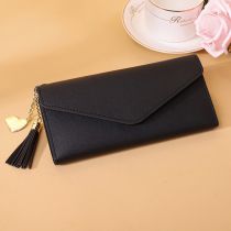 Fashion Black Pu Flip Wallet