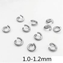 Fashion 0.8*5-silver Stainless Steel Geometric Diy Connection Opening Ring