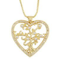 Fashion Love 1 Copper And Diamond Love Tree Of Life Necklace
