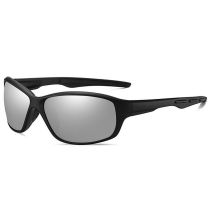 Fashion Sand Black And White Reflective C6 Pc Square Small Frame Sunglasses