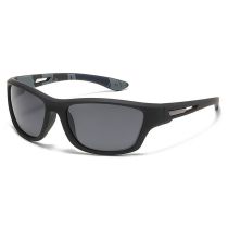 Fashion Black Frame Black And Gray Film C1 Pc Small Frame Sunglasses