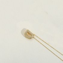 Fashion D Copper And Diamond 26 Letter Necklace