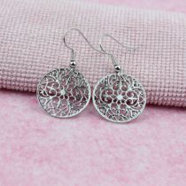 Fashion Platinum Copper Geometric Hollow Earrings
