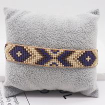 Fashion 1# Rice Beads Woven Geometric Rhombus Bracelet