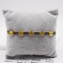 Fashion 1# Rice Beads Woven Round Zirconium Bracelet